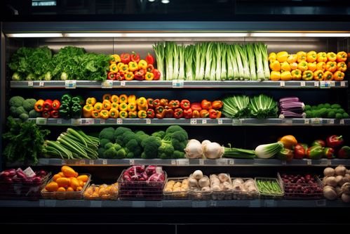 鏡頭下的綠色生機(jī) 農(nóng)產(chǎn)品新鮮蔬菜貨架攝影的藝術(shù)